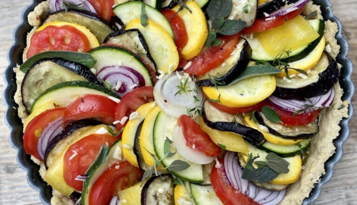 Quiche à la Ratatouille ungebacken