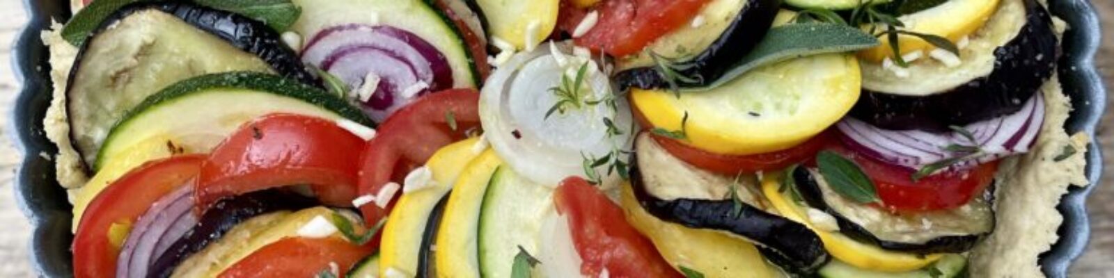 Quiche à la Ratatouille ungebacken