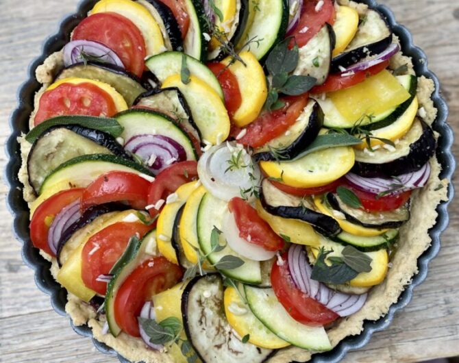 Quiche à la Ratatouille ungebacken